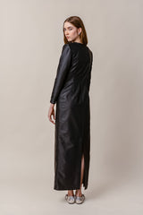 KAAMOS maxi dress in shimmering black