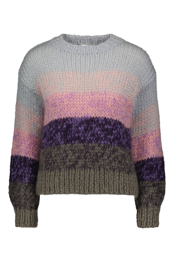 KAJO handknitted sweater in lavender sky