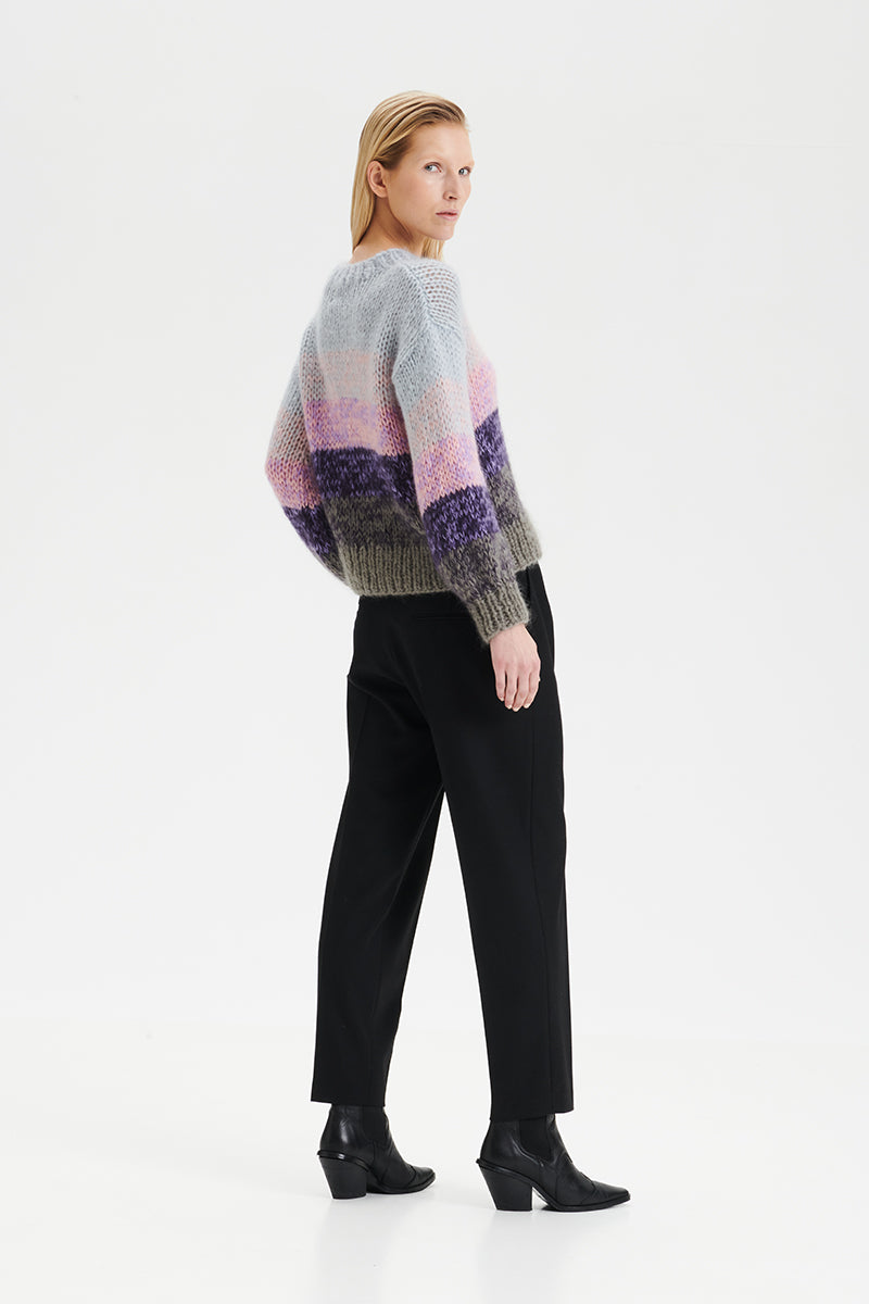 KAJO handknitted sweater in lavender sky