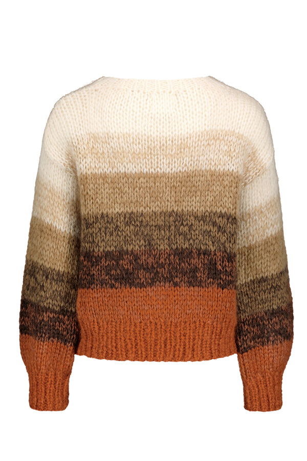KAJO handknitted sweater in rusty sky