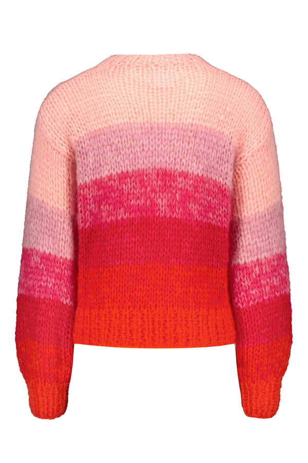 KAJO handknitted sweater in sunset