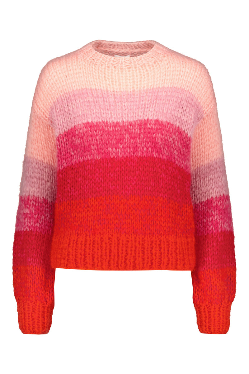 SAMPLE | KAJO handknitted sweater in sunset