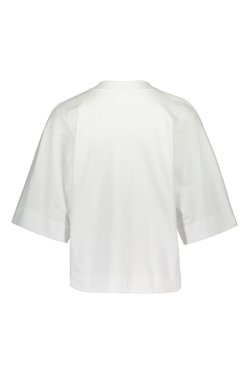 Tundra box shirt in white. Back picture of the product. Hálo from north
