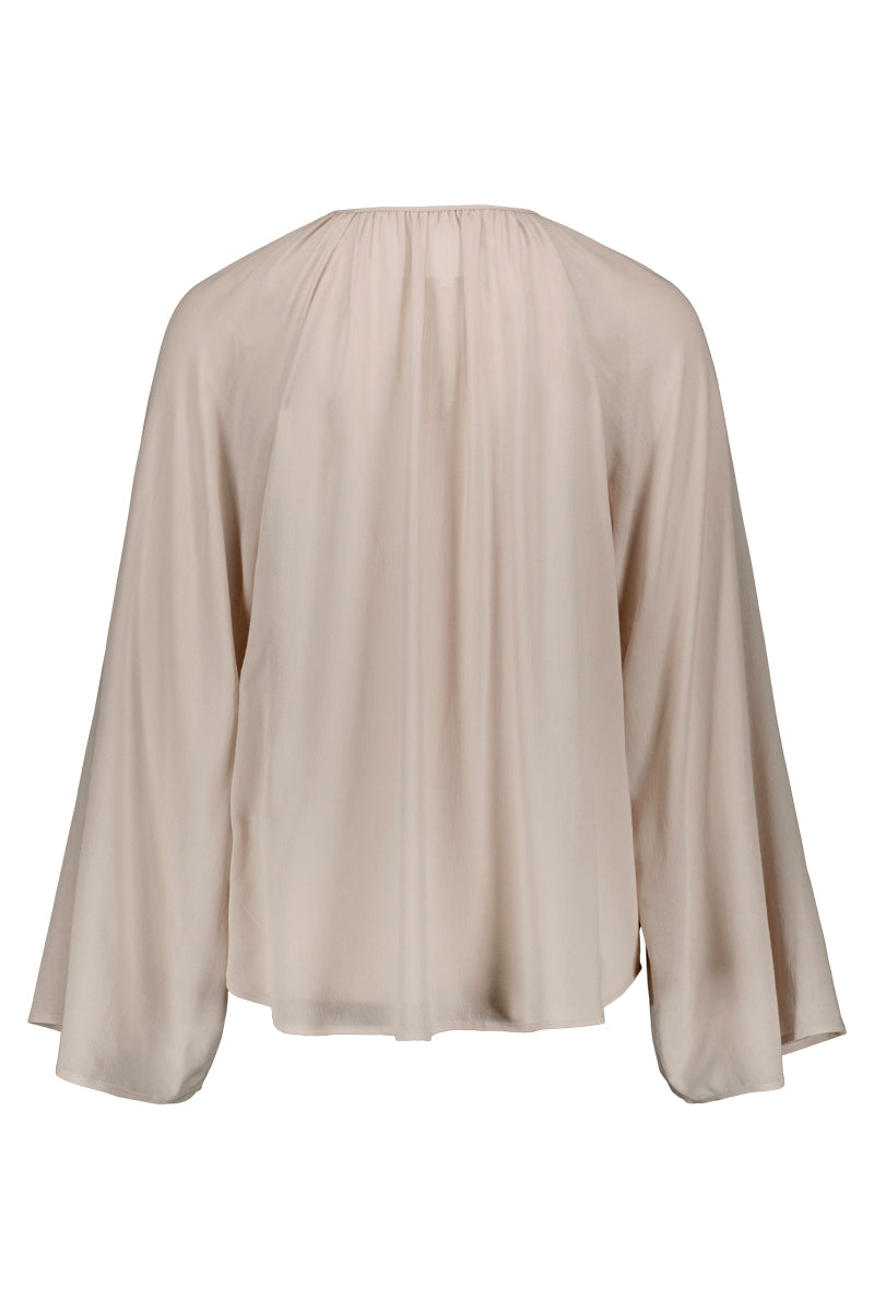 TUNDRA crepe blouse in sand