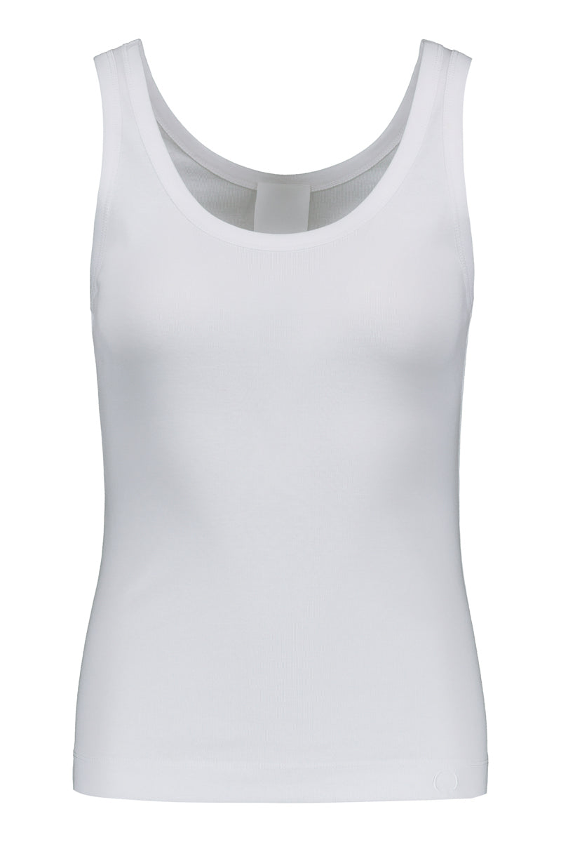 Tundra ribtop in white. Front picture of the product. Hálo from north