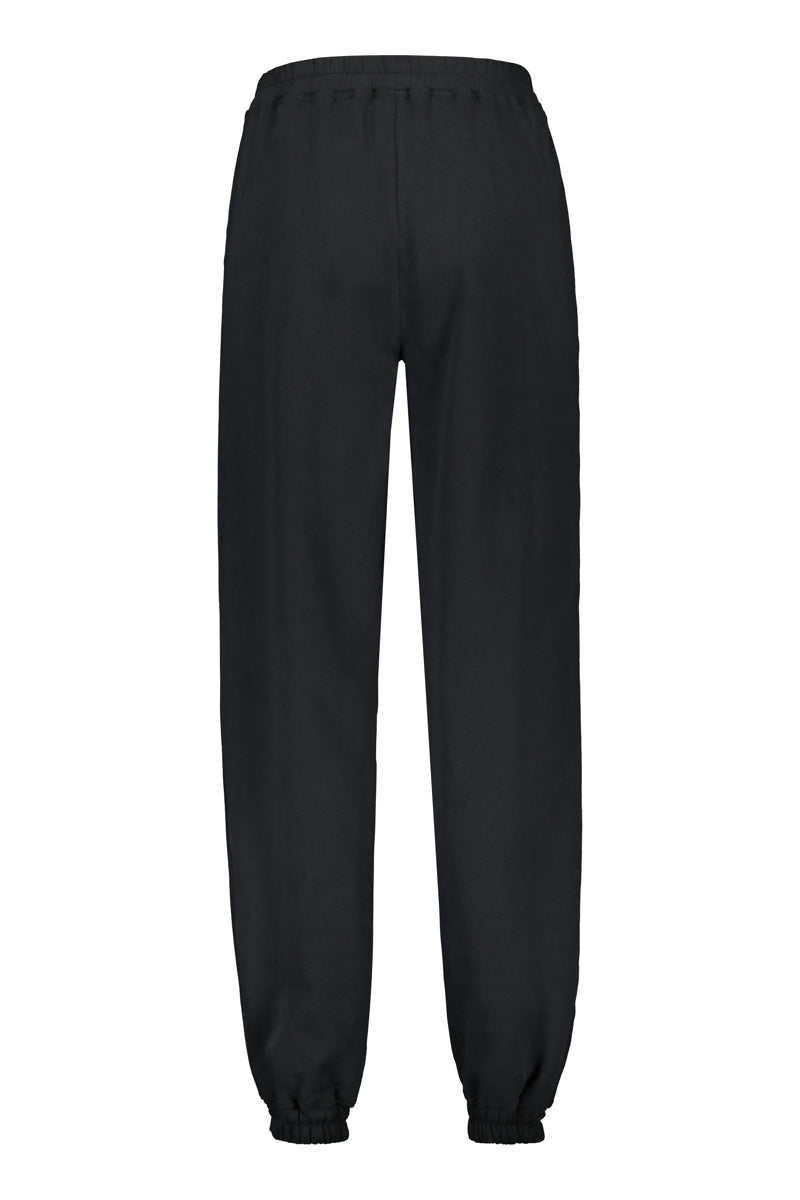 Tundra woolen college pants in black. Front picture of the product. Hálo from north